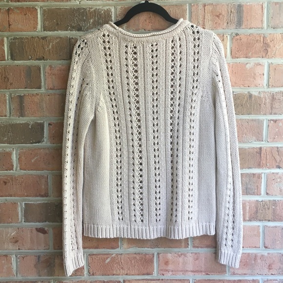 Vince Camuto Oatmeal Cable Knit Sweater - Picture 2 of 3